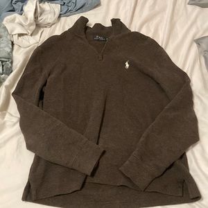 Polo Ralph Lauren Cotton Brown quarter zip